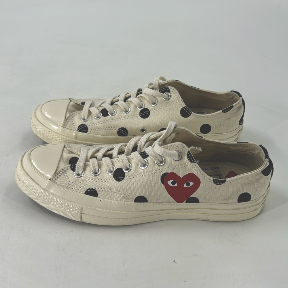 Comme des Garçons PLAY x Converse Chuck Taylor All Star 70 Low 'Polka Dot' Sz:9